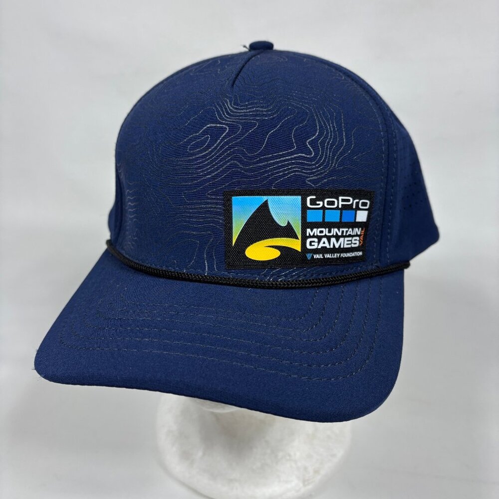 GoPro Mountain Games Vail Blue Performance Mesh Strapback Cap Hat YoColorado